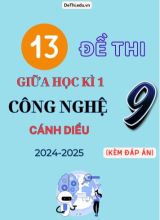 Tổng hợp 13 Đề thi giữa kỳ 1 Công nghệ 9 (Cánh Diều) 2024-2025 (Kèm đáp án)